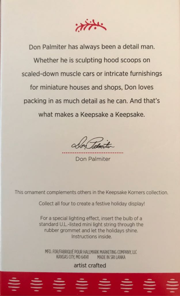 Nostalgic Keepsake Korners (2017) Tannenbaum’s Department Store - Keepsake Korners (Buildings) ornament collectible [Barcode 763795242573] - Main Image 2