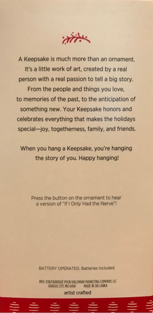 If I Only Had The Nerve - The Wizard of Oz - Off to See the Wizard (MAGIC: Sound) ornament collectible [Barcode 763795245017] - Main Image 2