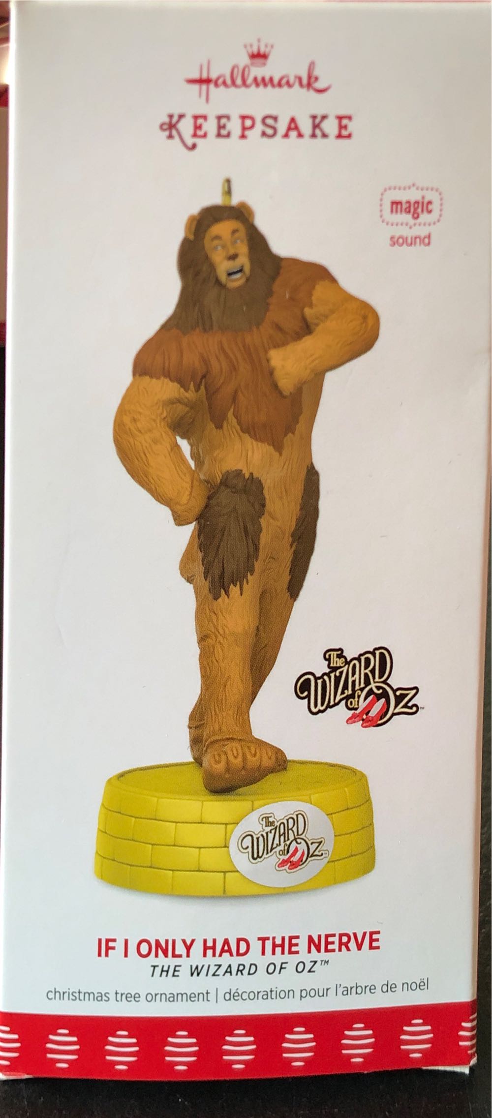 If I Only Had The Nerve - The Wizard of Oz - Off to See the Wizard (MAGIC: Sound) ornament collectible [Barcode 763795245017] - Main Image 3