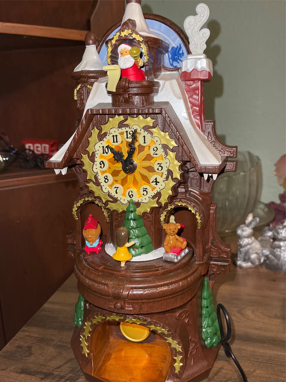 Santa’s Christmas Clock - Santa’s Christmas Clock (Table Top) ornament collectible [Barcode 763795250219] - Main Image 3