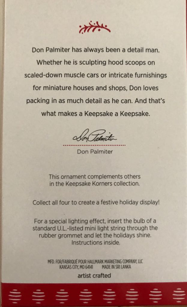 Nostalgic Keepsake Korners Halls Station (2017) 🐻 - Nostalgic Houses & Shops (Nostalgic Houses & Shops) ornament collectible [Barcode 763795250271] - Main Image 2