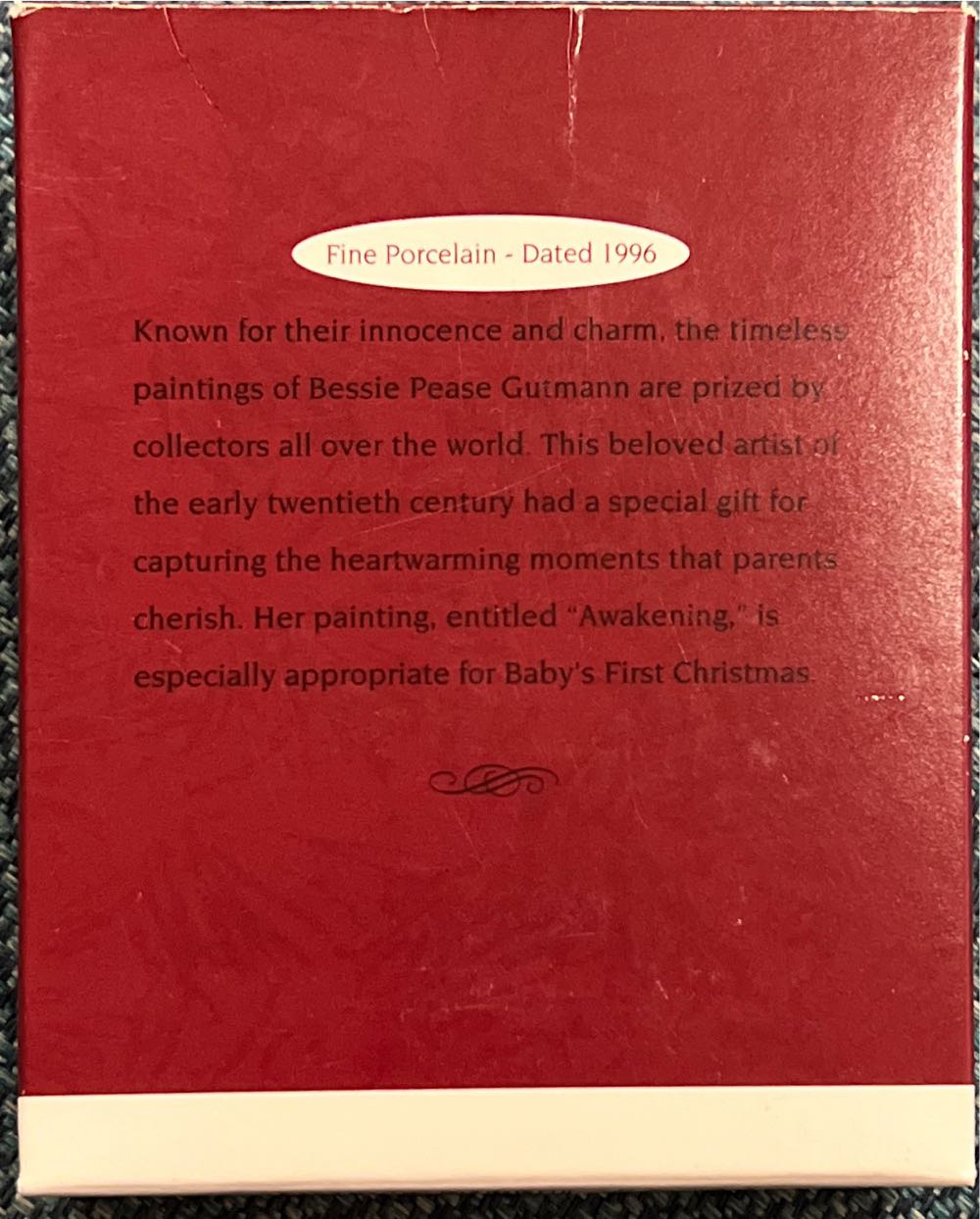 Baby’s First Christmas  (Child’s Age Collection) ornament collectible [Barcode 015012390247] - Main Image 2