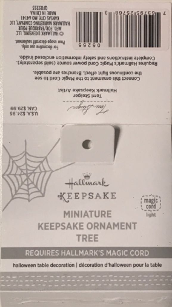 Miniature Keepsake Tree - Halloween ornament collectible [Barcode 763795257683] - Main Image 2