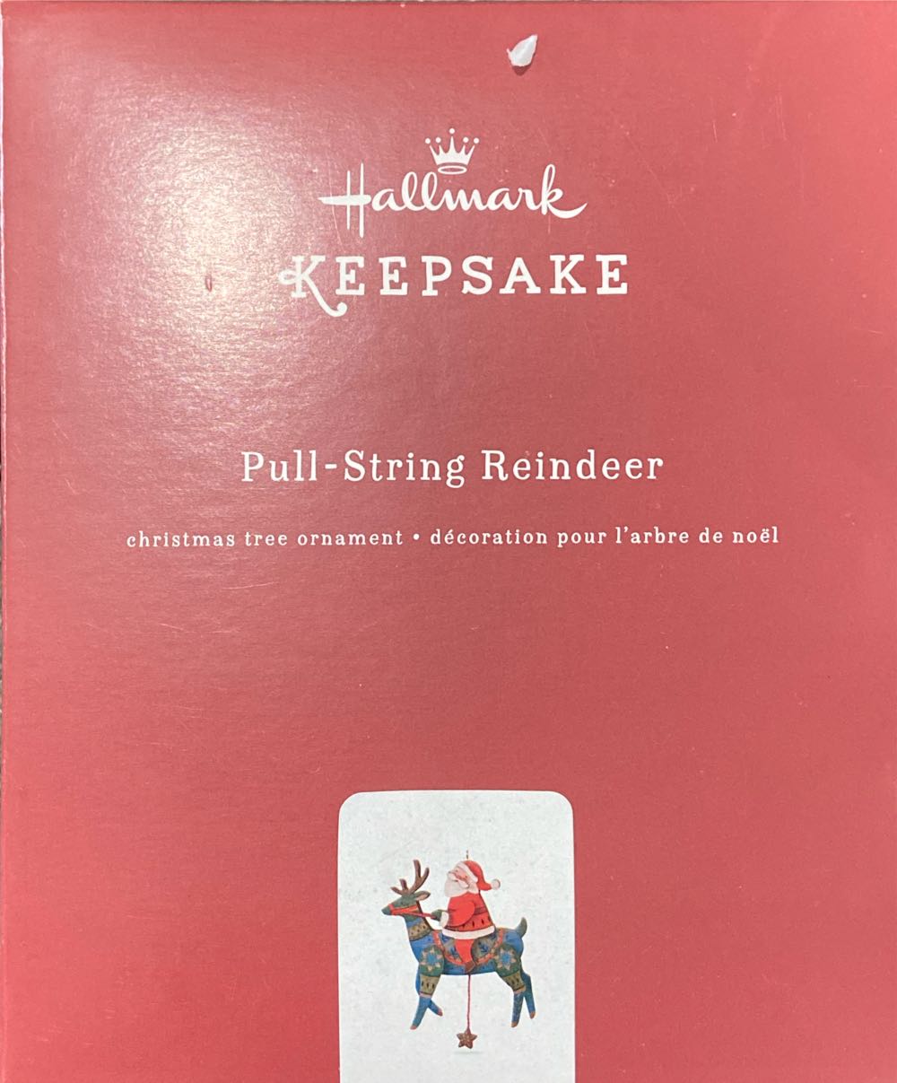 Pull-string Reindeer - Pull-String ornament collectible [Barcode 763795257881] - Main Image 2