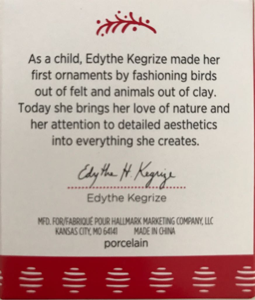 Lovely Li’l Owl - Beauty Of Birds Miniature (Keepsake Miniature) ornament collectible [Barcode 763795257997] - Main Image 2