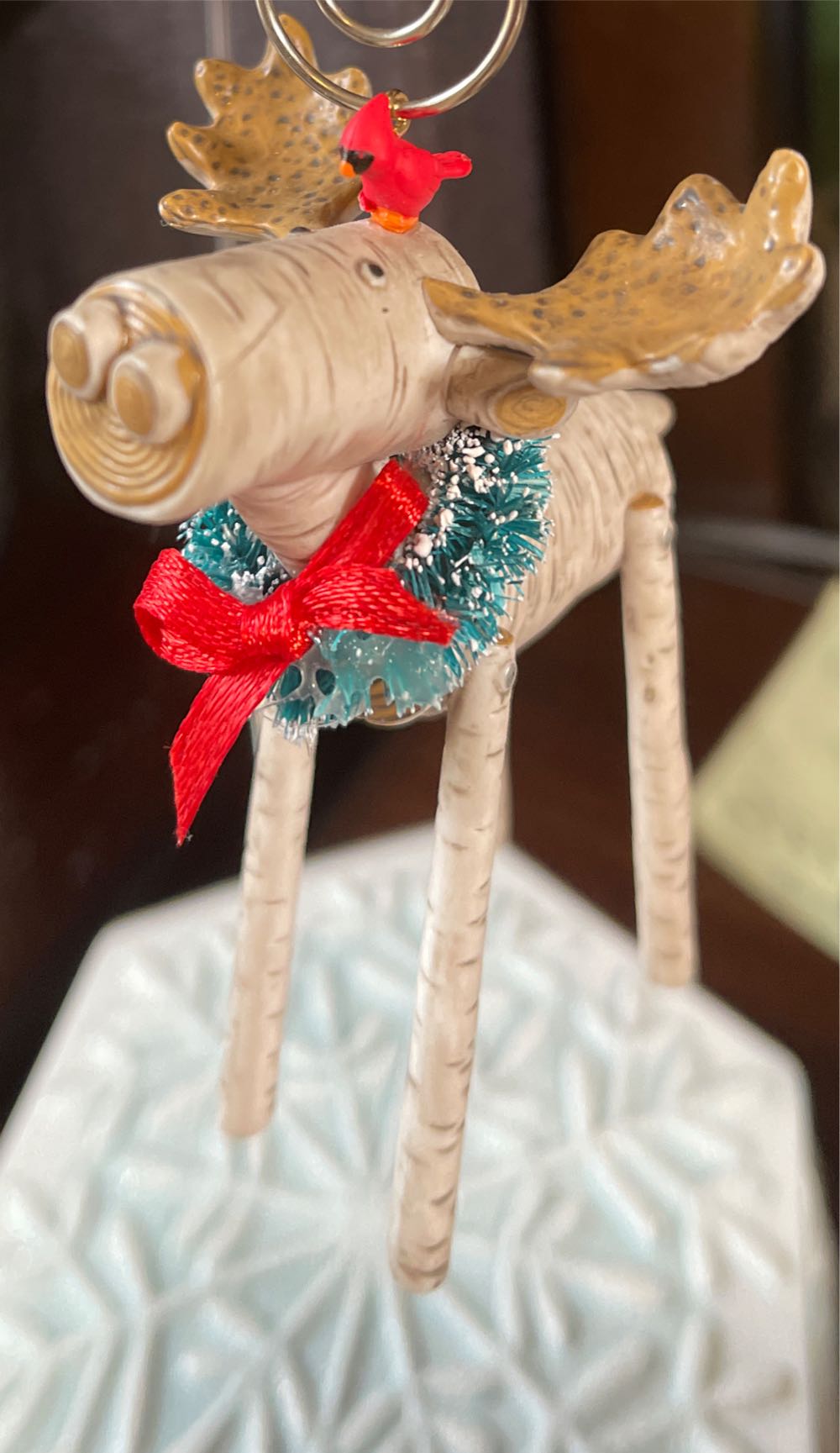 Birch Merry Moose - Birchwood (Birchwood) ornament collectible [Barcode 763795258055] - Main Image 4