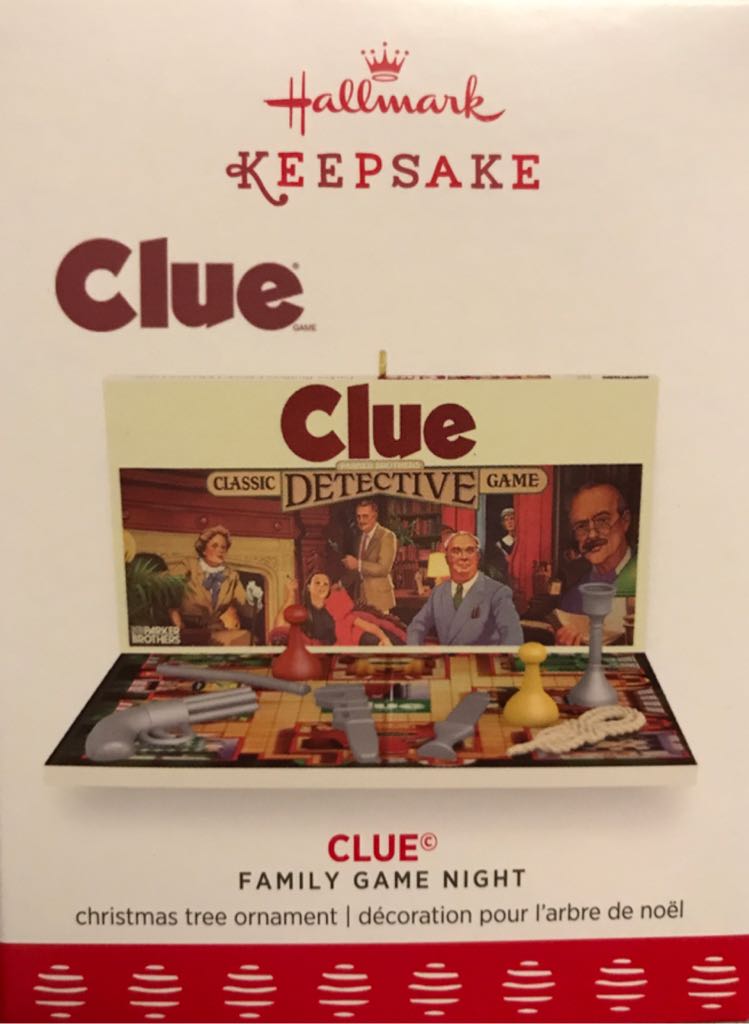 #4 Family Game Night -Clue® - Family Game Night (Toys & Games) ornament collectible [Barcode 763795258345] - Main Image 1
