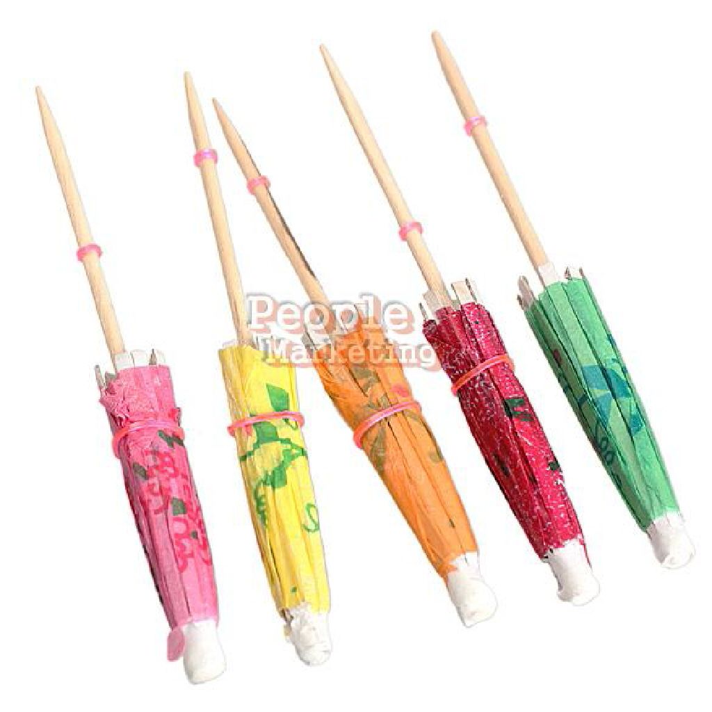 Toothpick Umbrella Decorations Set of 18  (Kitchenware) ornament collectible [Barcode 013708442898] - Main Image 1