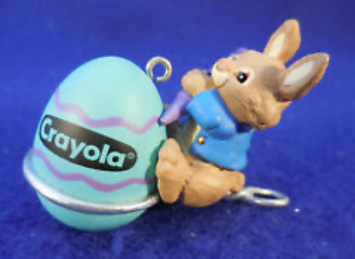 Eggs-pert Artist - Easter (Crayons, Bunny, Easter Egg) ornament collectible [Barcode 015012391312] - Main Image 2