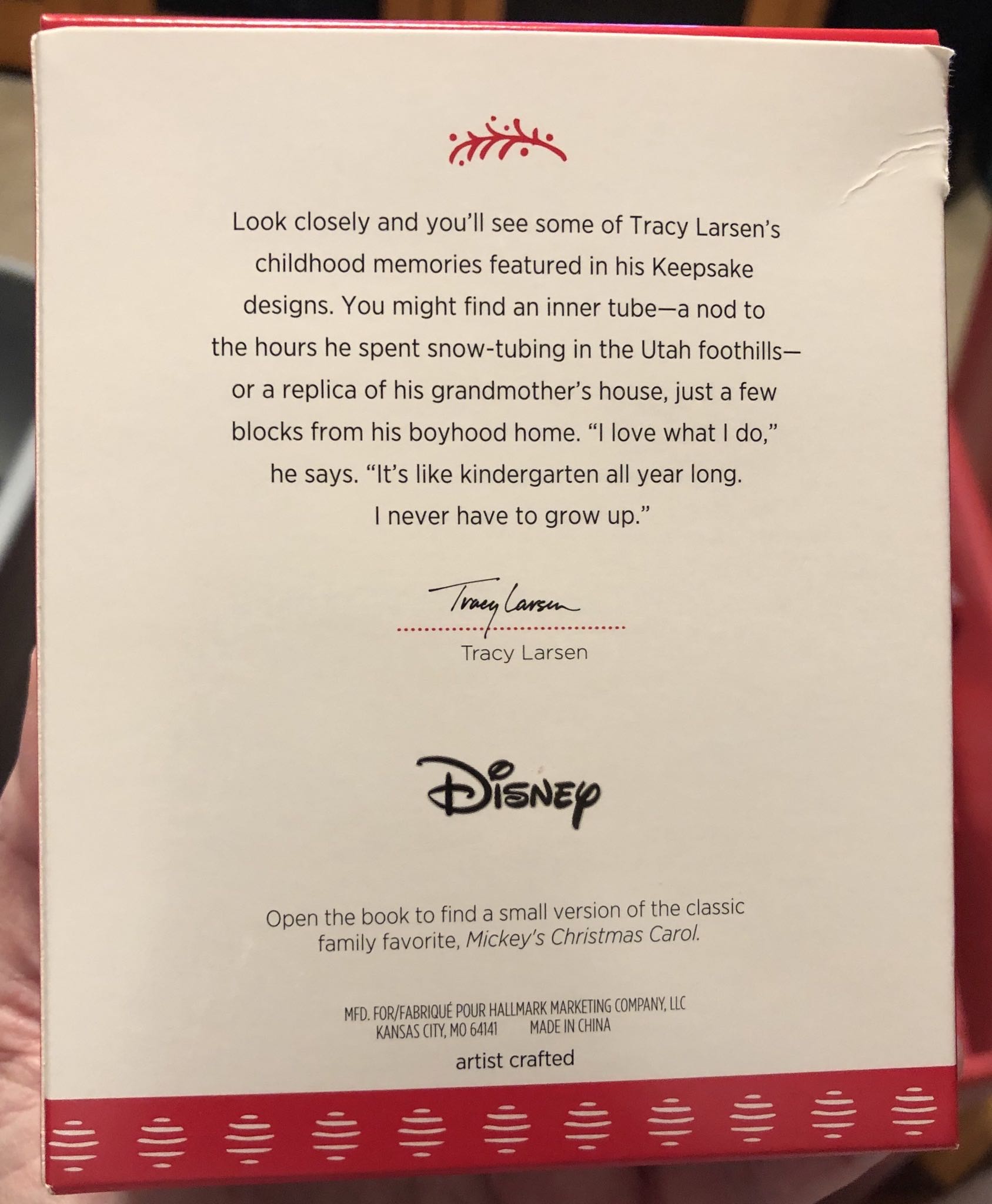 Mickey’s Christmas Carol - Disney (Mickey Mouse) ornament collectible [Barcode 763795258628] - Main Image 3