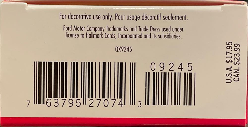 Classic American Cars - 1969 Ford Mustang Boss 429 - Classic American Cars (Cars) ornament collectible [Barcode 763795270743] - Main Image 3