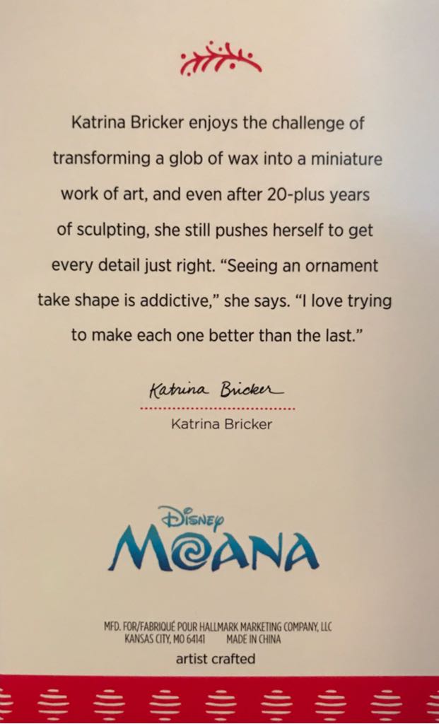 Moana Waialiki - Moana (Disney) ornament collectible [Barcode 763795271573] - Main Image 2