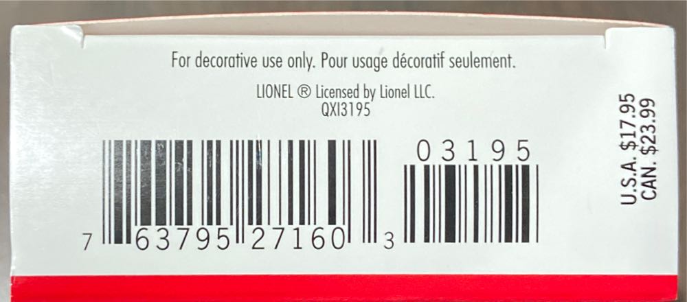 Lionel 2671W Tender - Lionel Train Series (Trains) ornament collectible [Barcode 763795271603] - Main Image 3