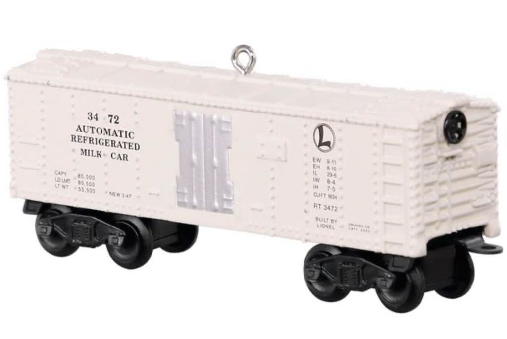 3472 Automatic Refrigerated Milk Car - Lionel Train Series (Trains) ornament collectible [Barcode 763795271610] - Main Image 2