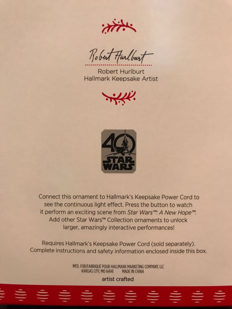 Darth Vader’s Tie Fighter - Star Wars Storytellers (Star Wars: A New Hope) ornament collectible [Barcode 763795271665] - Main Image 2