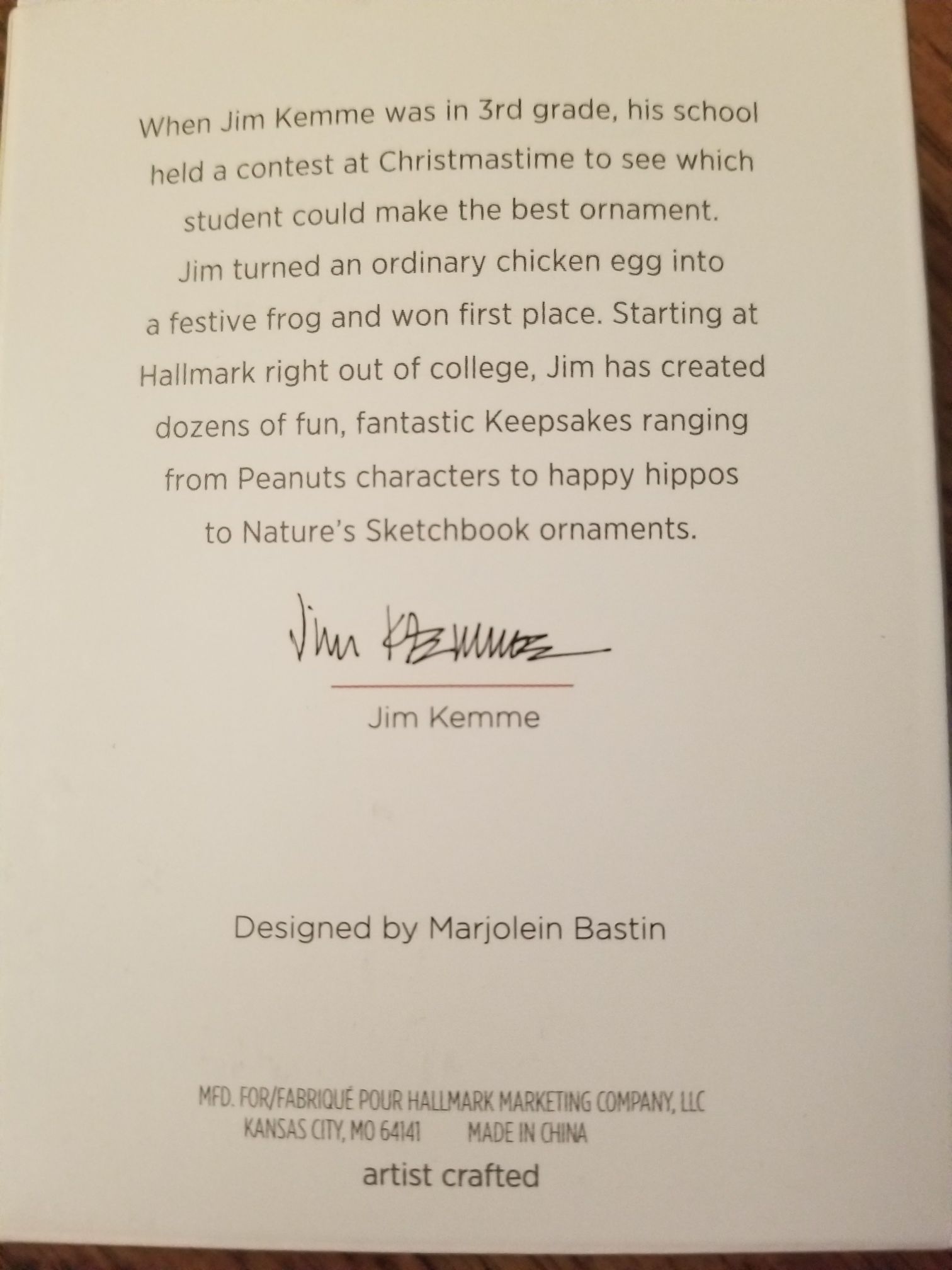 Spring Is Here! - Marjolein Bastin, Nature’s Sketchbook (Easter Ornament) ornament collectible [Barcode 763795283149] - Main Image 2