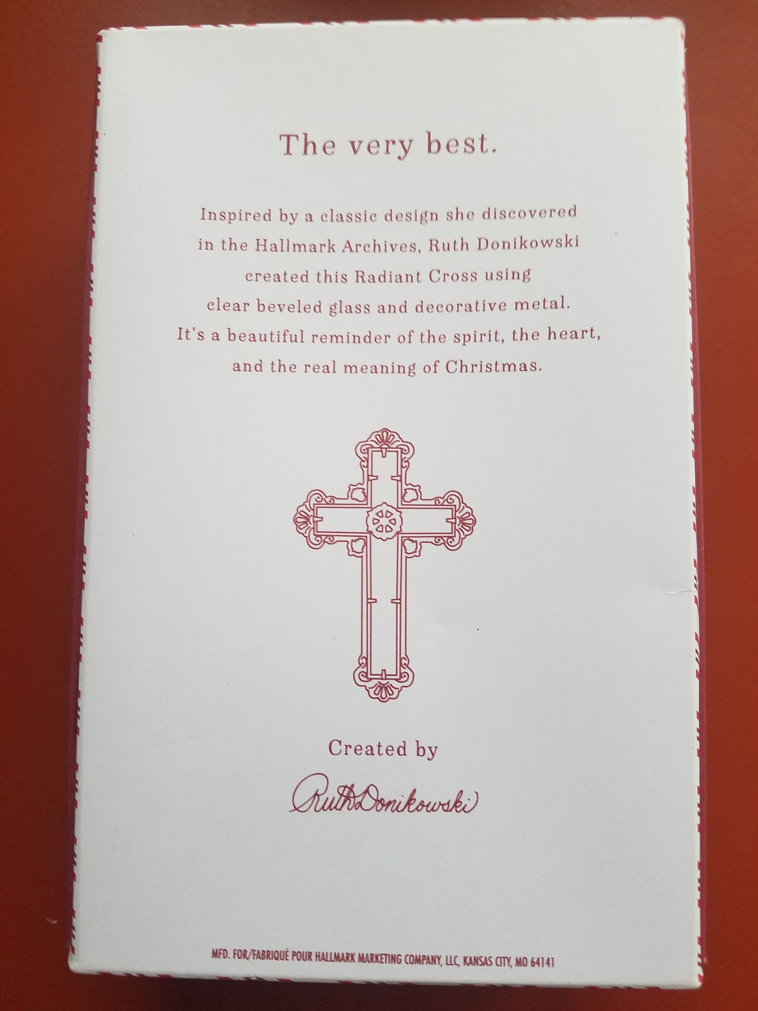 Radiant Cross  ornament collectible [Barcode 763795299843] - Main Image 2