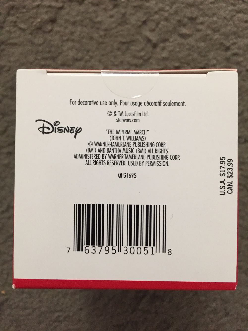 Star Wars 2017 Imperial Stormtrooper Surprise Black - Keepsake (Star Wars) ornament collectible [Barcode 763795300518] - Main Image 3