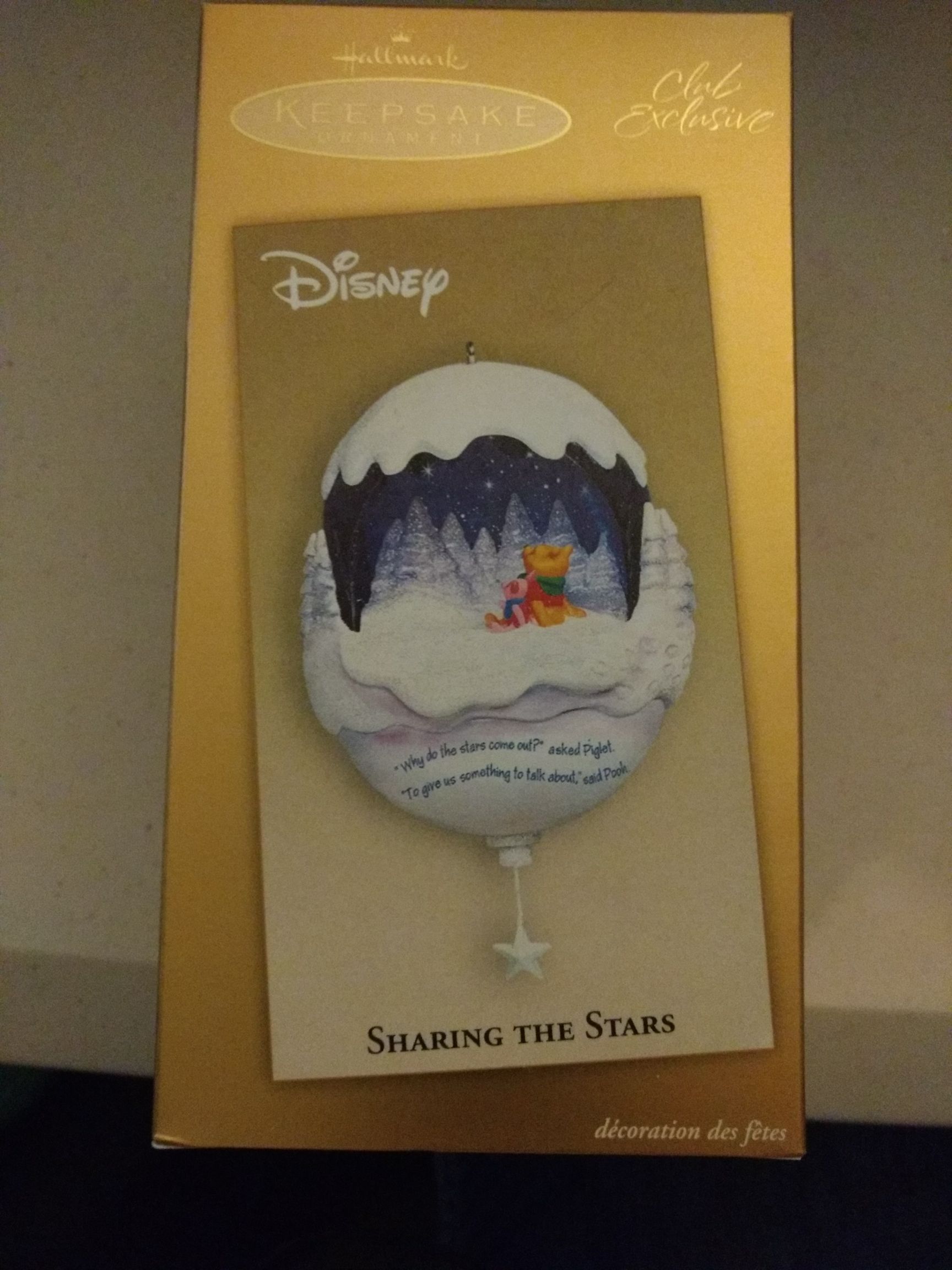 Sharing the Stars  (Disney Winnie the Pooh & Co) ornament collectible [Barcode 014012714756] - Main Image 1