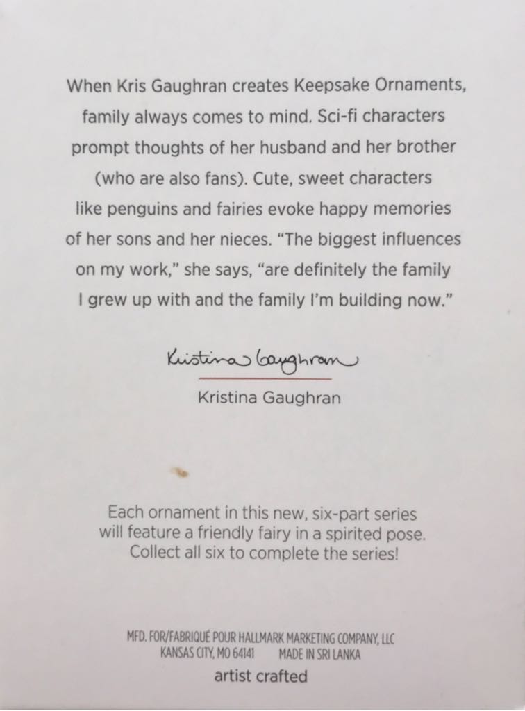 FF#2 Good Luck Fairy #2 - Friendly Fairies (Fairies) ornament collectible [Barcode 763795305315] - Main Image 2