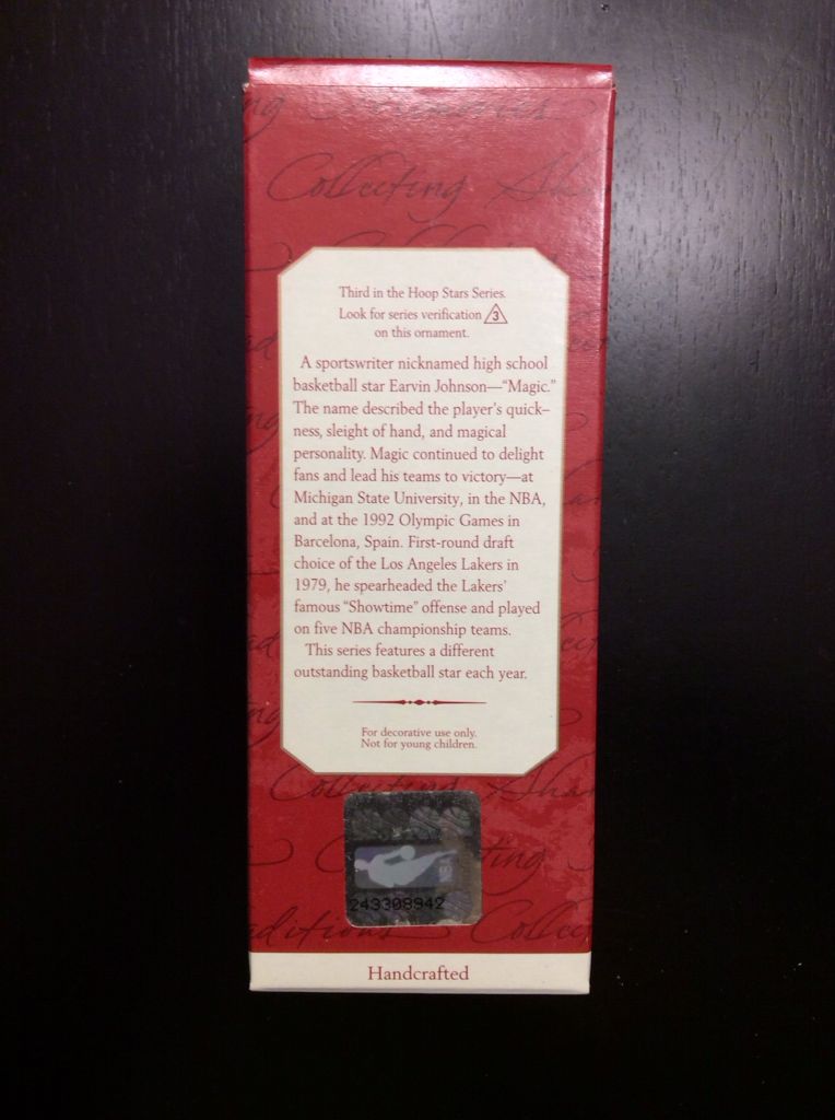 Hoop Stars - 3rd - Magic Johnson - 1997 - Hoop Stars (NBA) ornament collectible [Barcode 015012415025] - Main Image 2