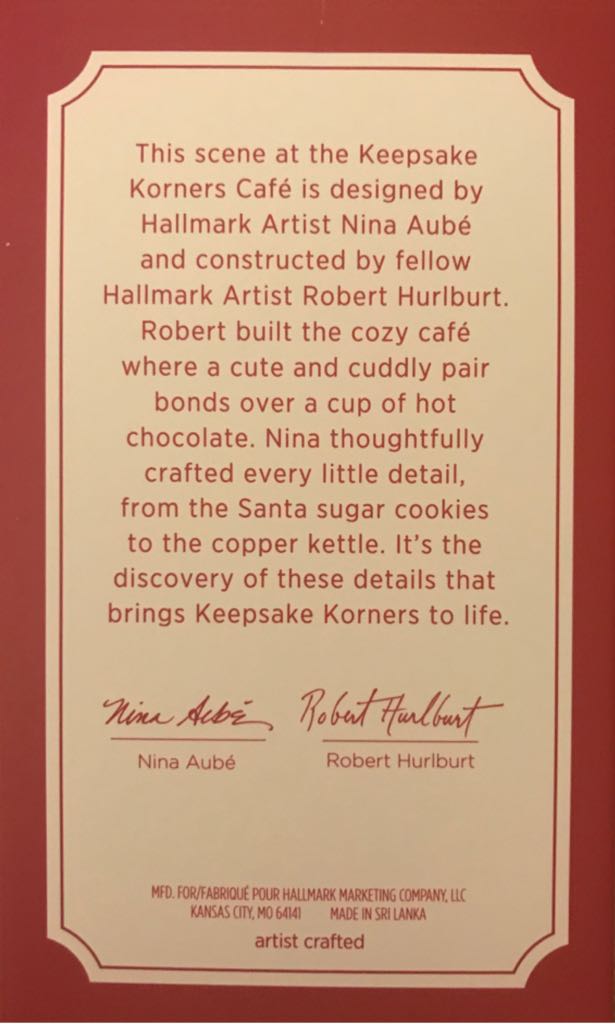 Christmas Window 2018, Keepsake Korners Cafe - Christmas Windows (16th In Series: Keepsake Korners Cafe) ornament collectible [Barcode 763795343652] - Main Image 2