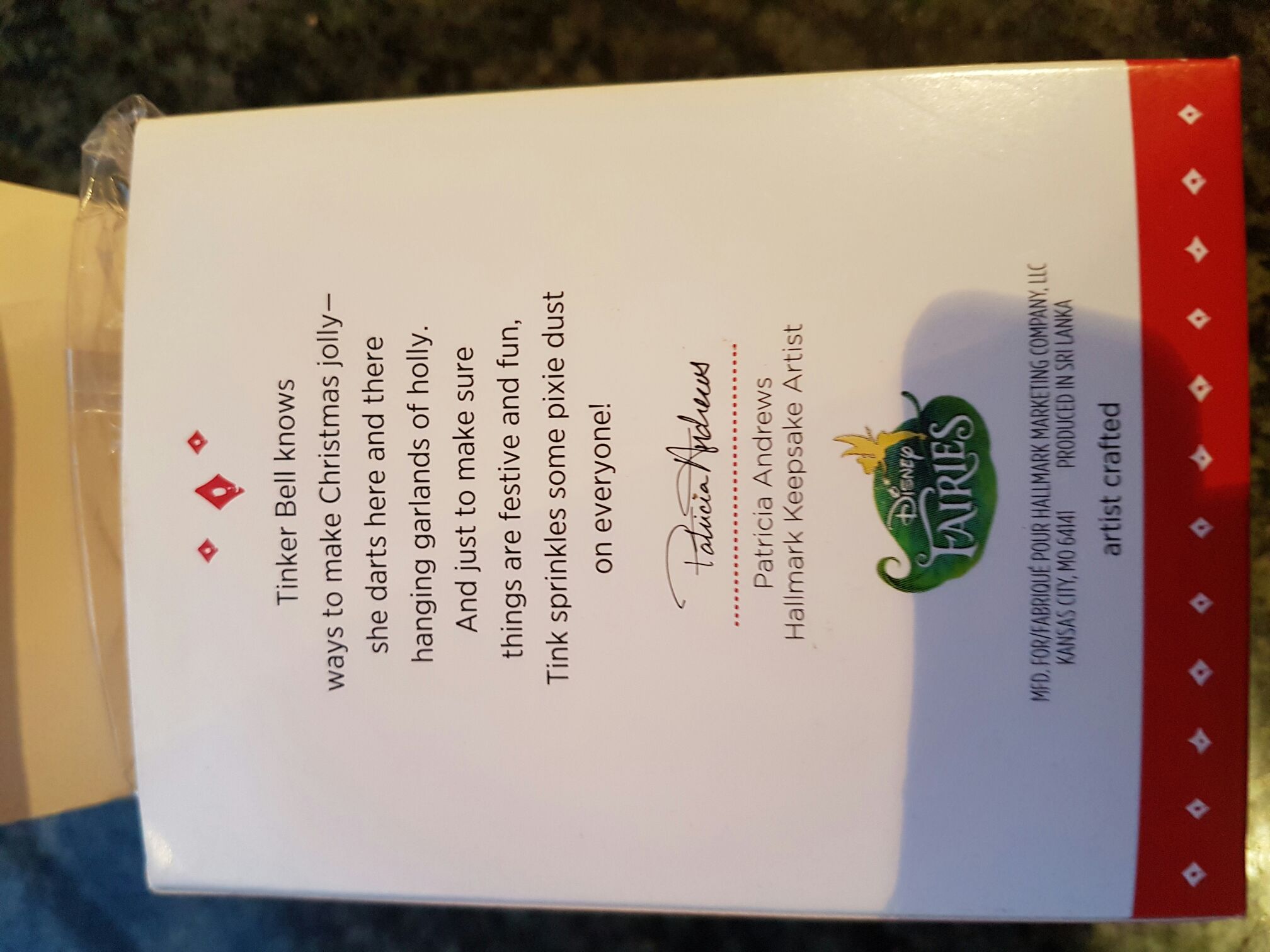 Disney Fairies- Tink the Halls - Disney Faries (Walt Disney’s Peter Pan) ornament collectible [Barcode 763795933143] - Main Image 2