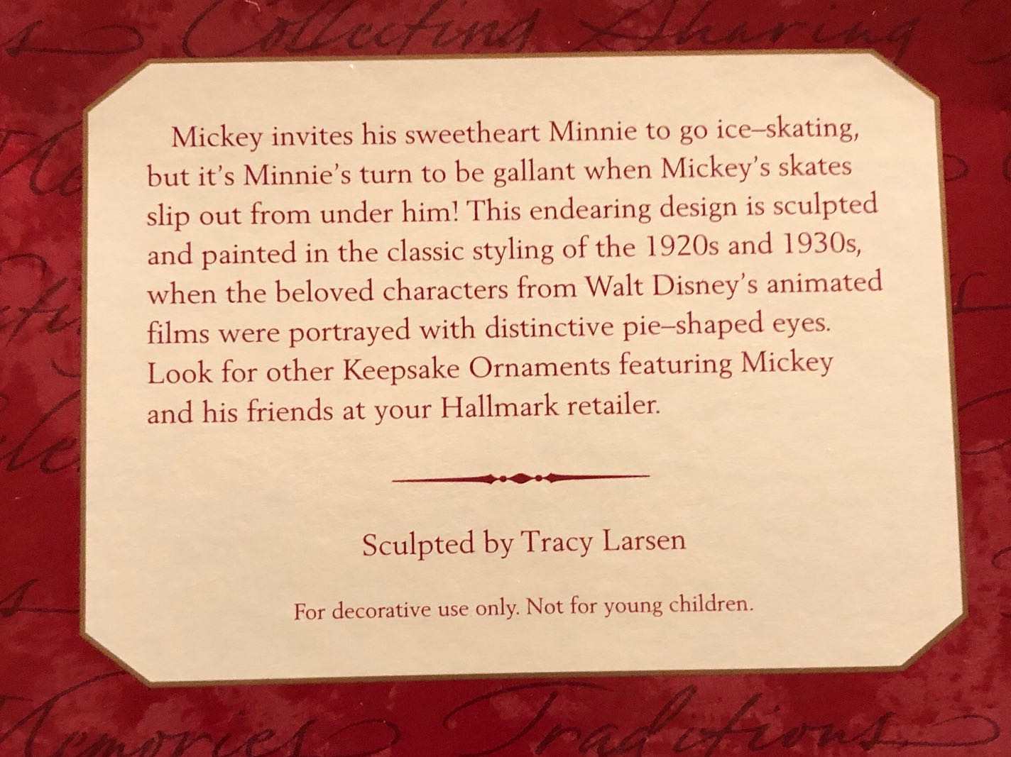 New Pair of Skates - Disney Mickey Mouse (Mickey, Minnie) ornament collectible [Barcode 015012415438] - Main Image 4