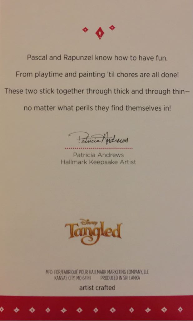 Rapunzel And Pascal - Disney - Tangled (Disney) ornament collectible [Barcode 763795938834] - Main Image 2