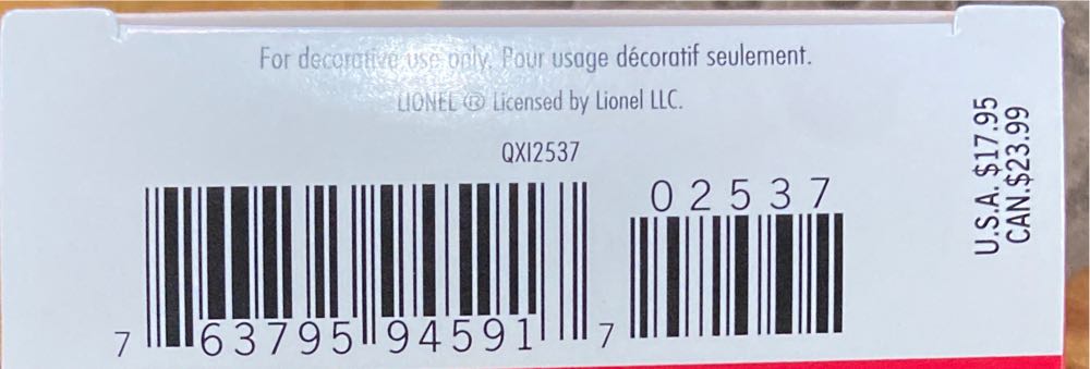 Seaboard Box Car - Lionel Train Series (Trains) ornament collectible [Barcode 763795945917] - Main Image 4