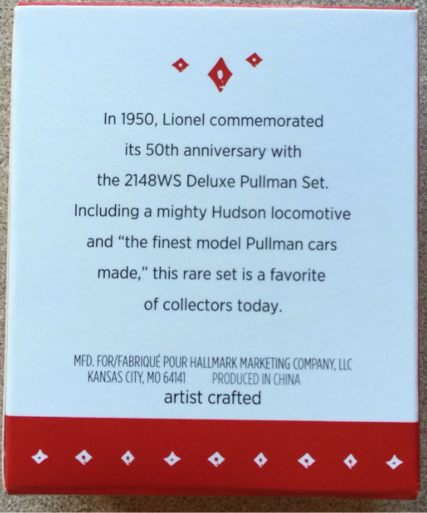 Deluxe Pullman Set 2148WS - Lionel Train Miniature (Trains, Mini) ornament collectible [Barcode 763795954100] - Main Image 2