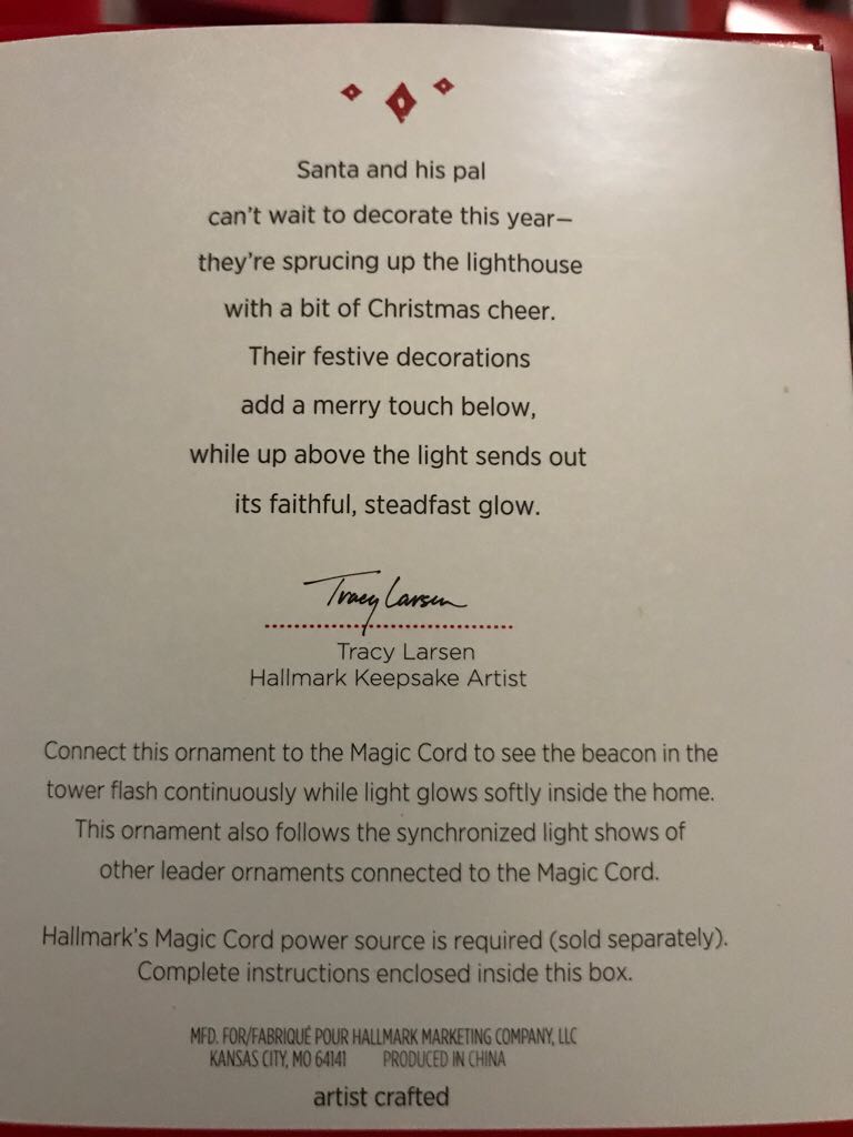 Holiday Lighthouse #4 - Holiday Lighthouse Series (Lighthouse) ornament collectible [Barcode 763795954131] - Main Image 2