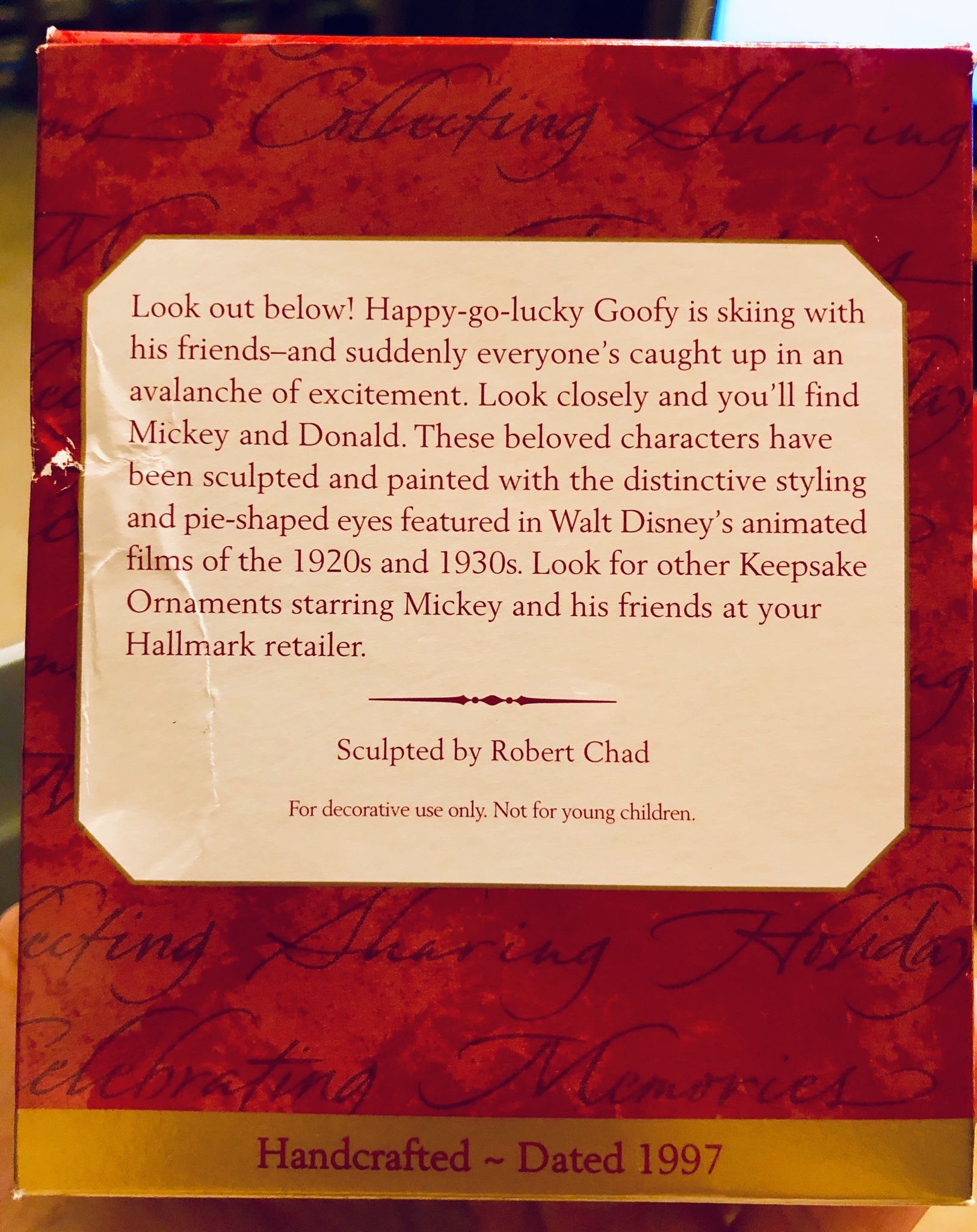 Goofy’s Ski Adventure - Disney Mickey And Goofy (Disney Mickey Mouse & Co.) ornament collectible [Barcode 015012415452] - Main Image 3