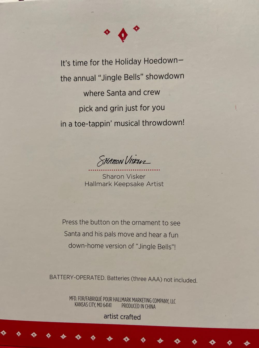 Santa Holiday Hoedown - Magic Sound & Motion (Santa) ornament collectible [Barcode 763795959150] - Main Image 2