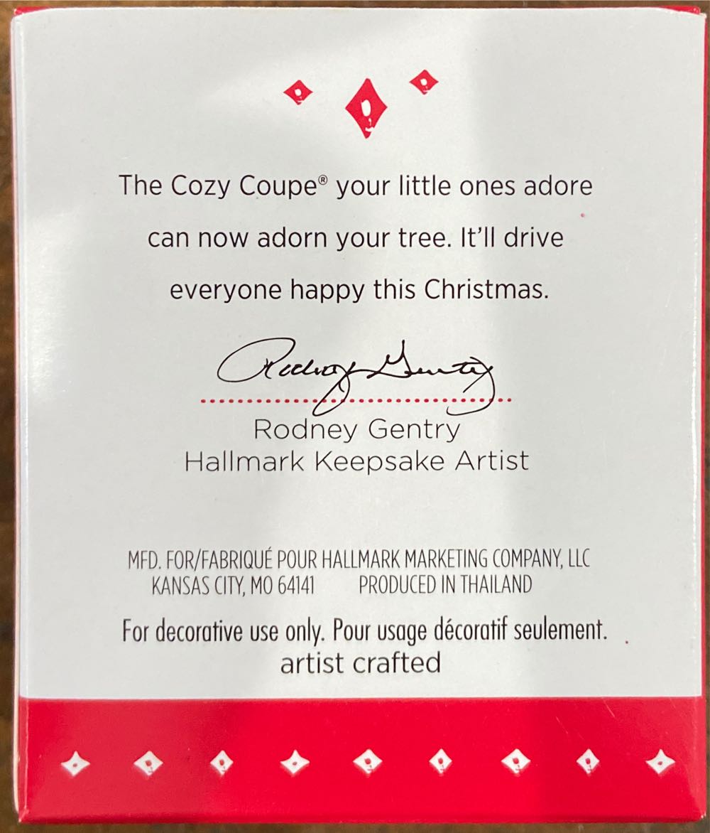 Miniature Little Tikes Cozy Coupe - Little Tikes (Little Tikes) ornament collectible [Barcode 763795960644] - Main Image 2