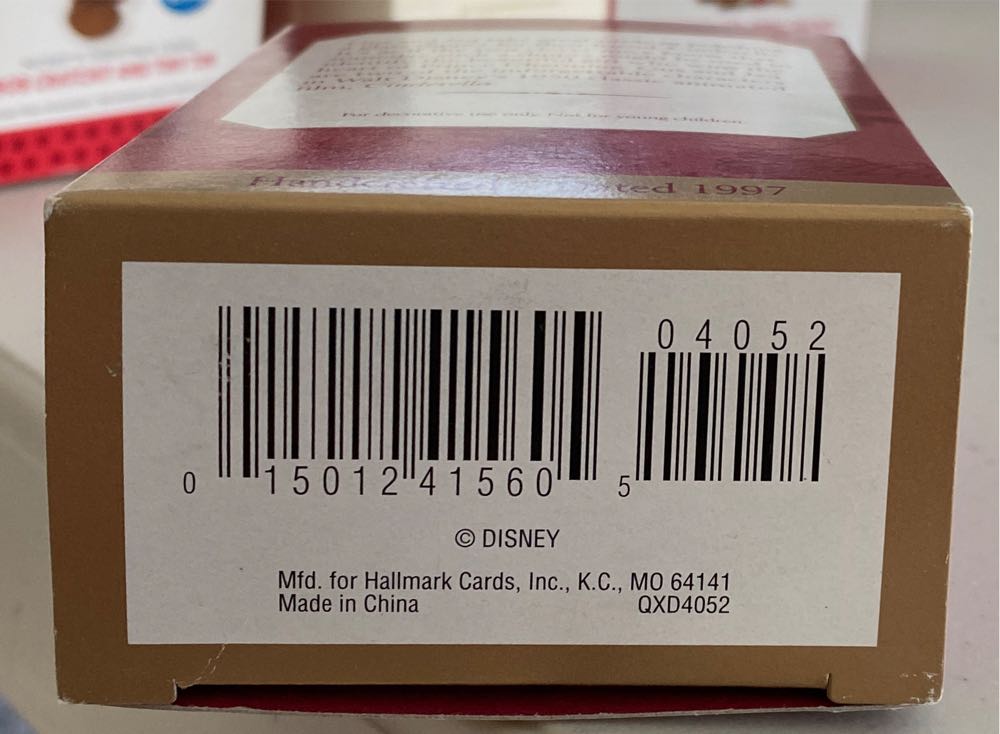 Gus and Jaq - Cinderella (Disney) ornament collectible [Barcode 015012415605] - Main Image 3