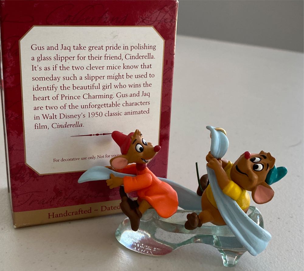 Gus and Jaq - Cinderella (Disney) ornament collectible [Barcode 015012415605] - Main Image 4