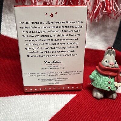 Bundled-Up Bunny - Keepsake Ornament Collector’s Club (Bunnies) ornament collectible [Barcode 763795963430] - Main Image 4