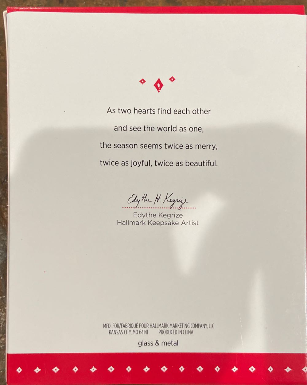 Our Christmas Together - Snowflake (Miscellaneous) ornament collectible [Barcode 763795964000] - Main Image 2