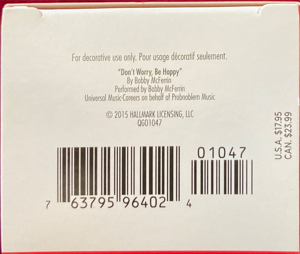 Don’t Worry Be Happy - Don’t Worry, Be Happy (Beach) ornament collectible [Barcode 763795964024] - Main Image 3