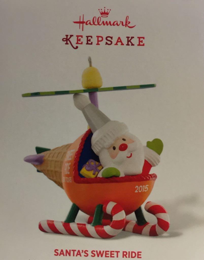 Santa’s Sweet Ride 9 - Candy Cane Chopper - Santa’s Sweet Ride (Santa) ornament collectible [Barcode 763795967735] - Main Image 1