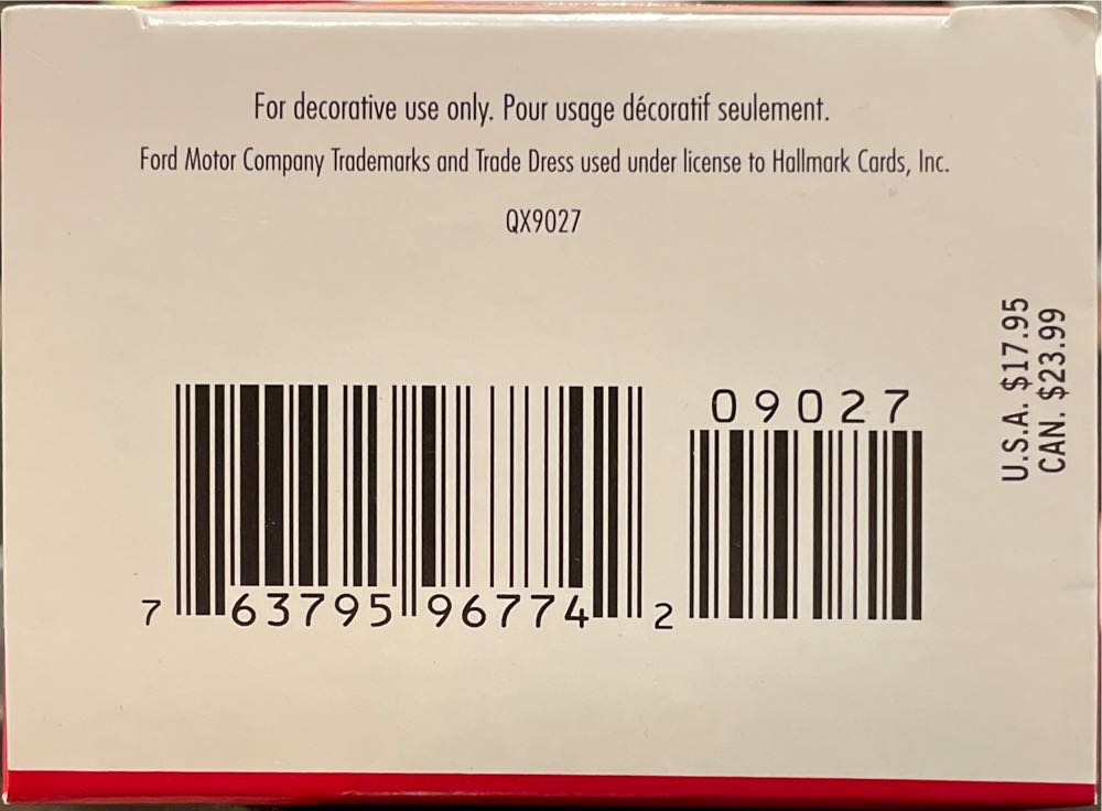 1970 Mercury Cougar Eliminator - 1970 Mercury Cougar Eliminator (Classic American Cars) ornament collectible [Barcode 763795967742] - Main Image 3