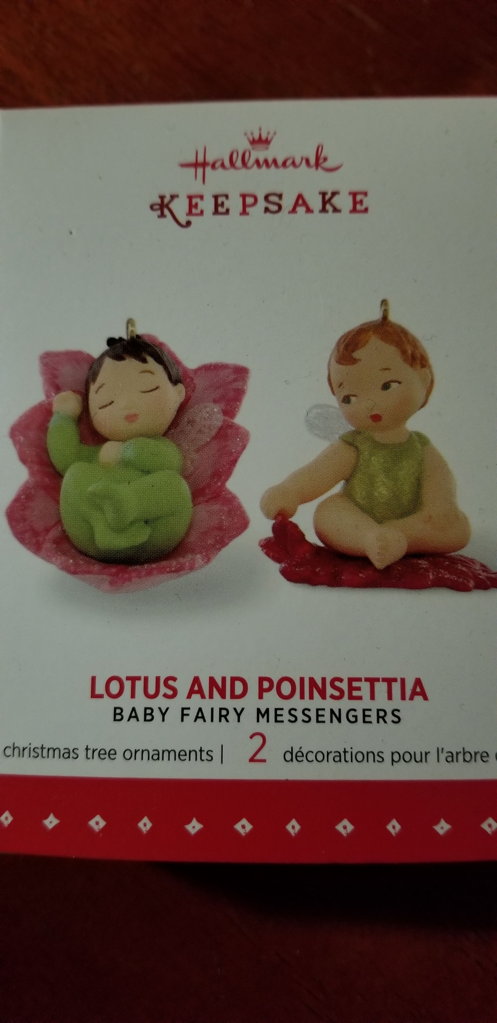 Lotus And Poinsettia - Baby Fairy Messengers (Fairy) ornament collectible [Barcode 763795969791] - Main Image 1