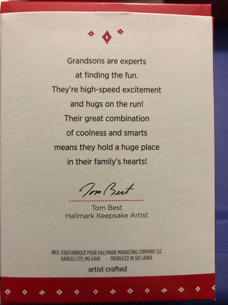 Grandson - Family Ornaments (Family) ornament collectible [Barcode 763795971121] - Main Image 2