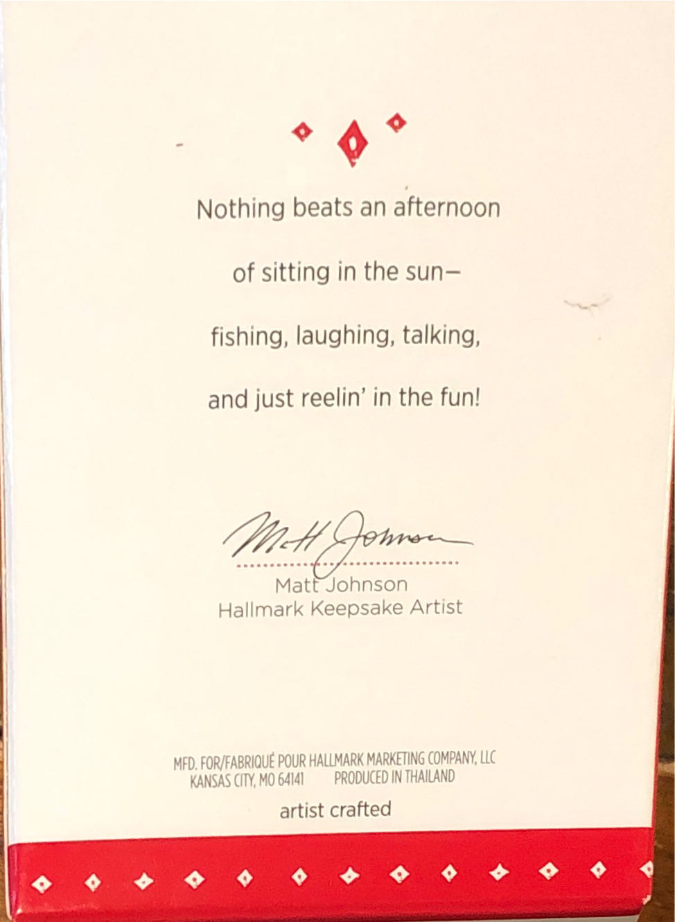 Gone Fishin’ - Fishing (Fishing) ornament collectible [Barcode 763795971145] - Main Image 2