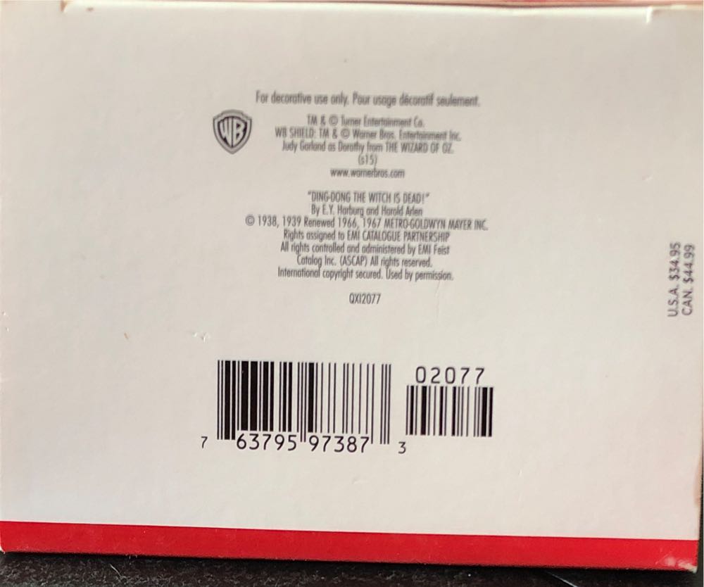 Oz: “DING-DONG the WITCH IS DEAD” - The Wizard of Oz - Munchkinland (MAGIC: Sound) ornament collectible [Barcode 763795973873] - Main Image 3