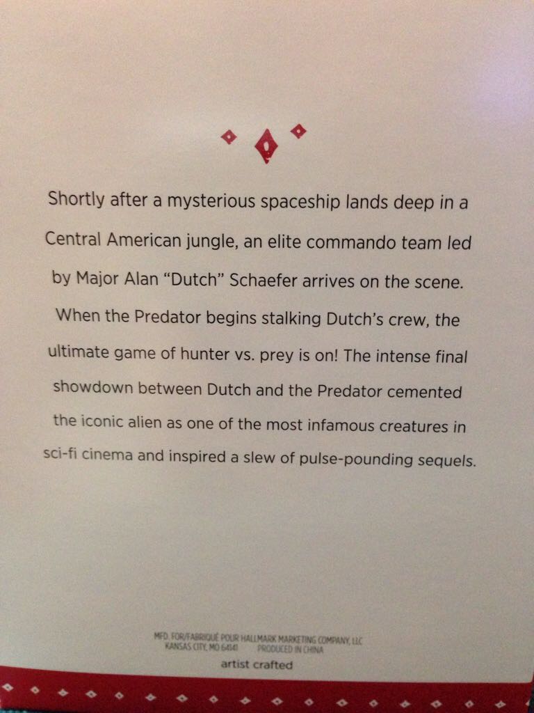 Predator - Keepsake (Predator) ornament collectible [Barcode 763795974412] - Main Image 2