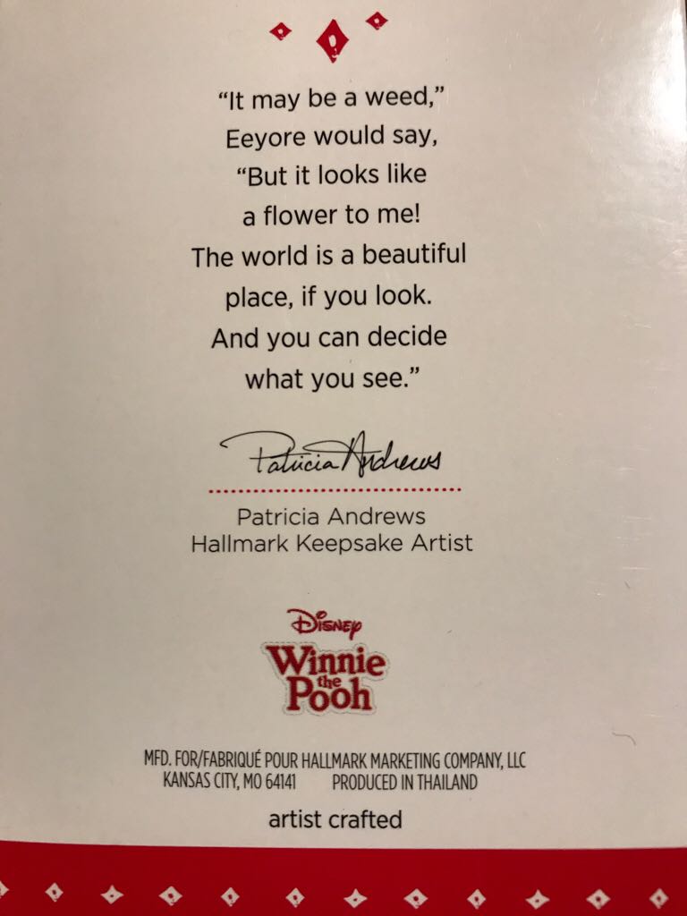 Little Perspective, A - Disney Winnie The Pooh (Disney-Winnie The Pooh) ornament collectible [Barcode 763795976218] - Main Image 2