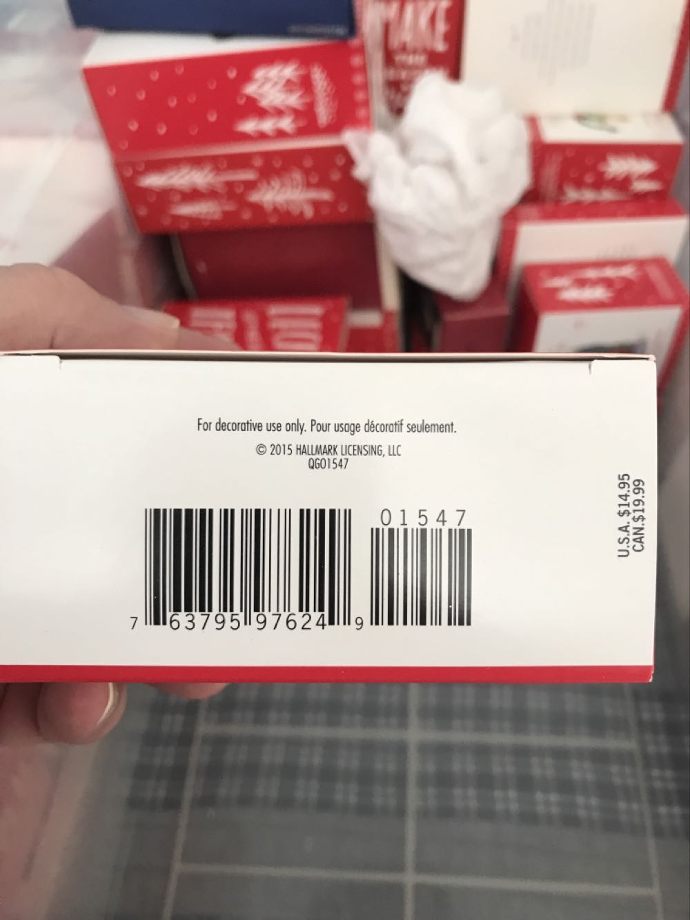 Letters To Santa  2015 - Glass Bulbs (Santa) ornament collectible [Barcode 763795976249] - Main Image 2