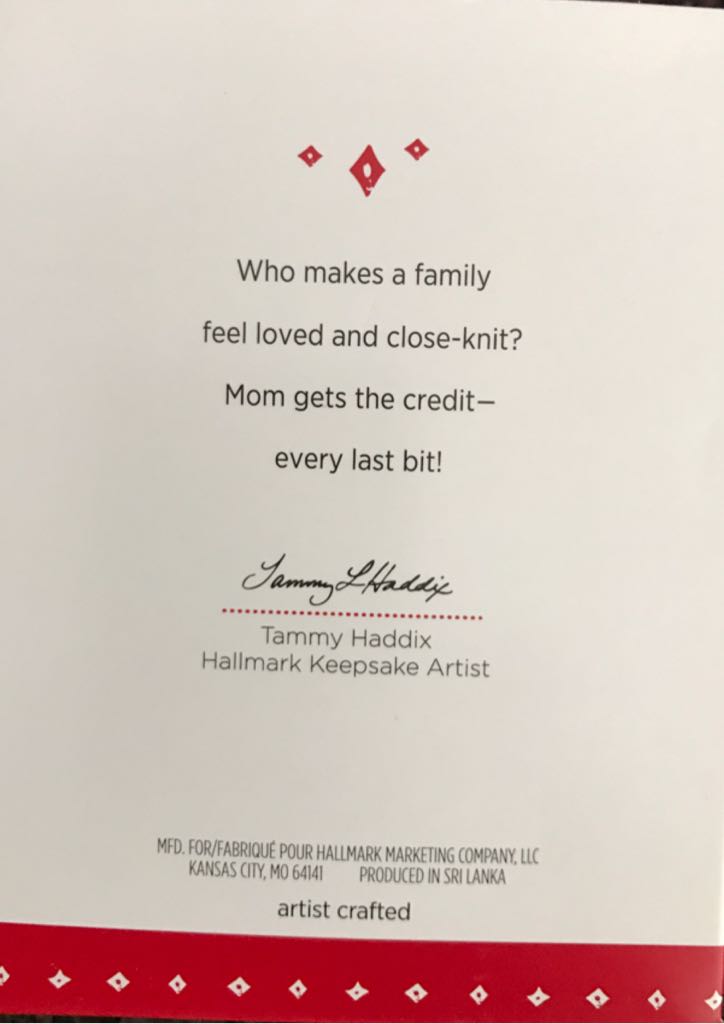 Here’s To Mom! - Family (Family) ornament collectible [Barcode 763795977055] - Main Image 2